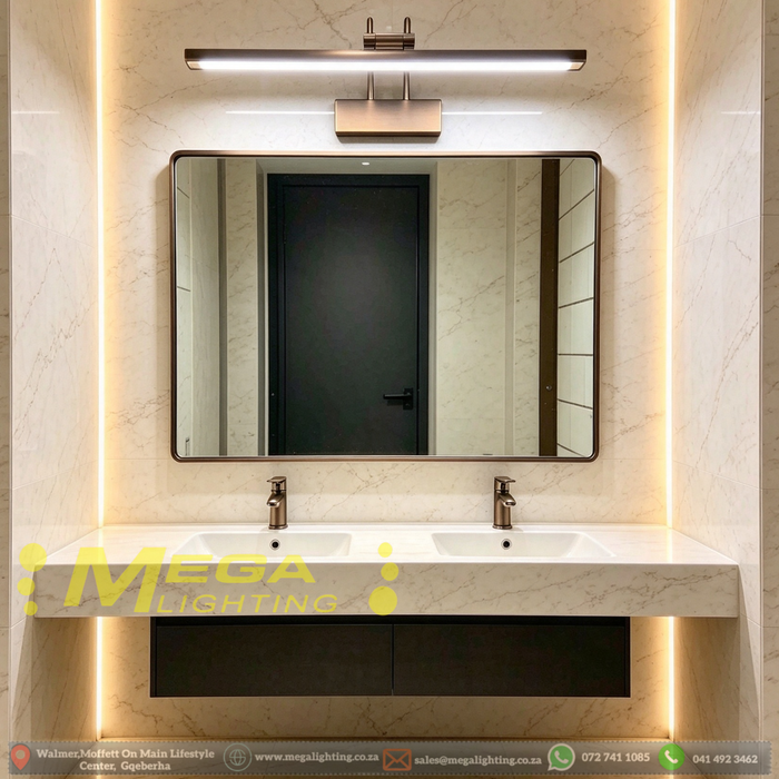 42cm 10W LED bathroom vanity mirror light 3‑color switchable wall mounted lamp MEGA LIGHTING South Africa