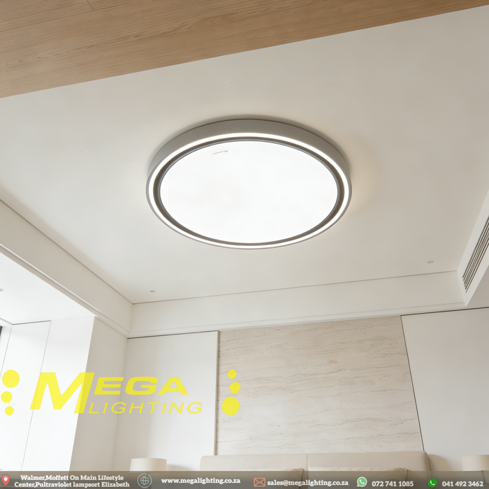 450mm-round-led-ceiling-light-black-grey-tri-colour-tunable-star-dotted-diffuser-mega-lighting-south-africa