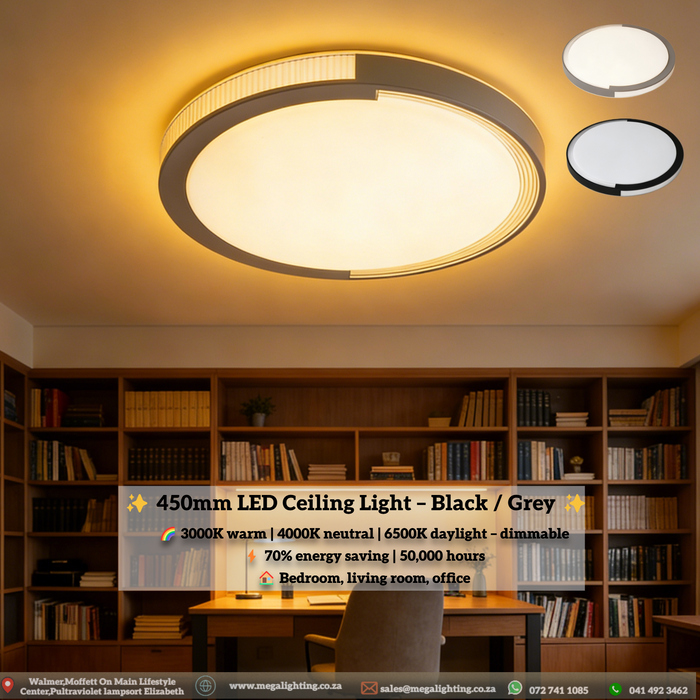 450mm-modern-led-ceiling-light-black-grey-3000k-4000k-6500k-dimmable-slim-home-lighting-mega-lighting-south-africa