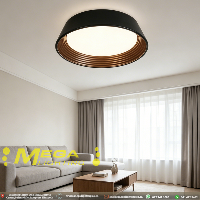 Premium 450x450mm Round LED Flush Mount Ceiling Light – Tunable Warmth & Clarity for Every Space | MEGA LIGHTING