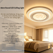 48cm round LED flush‑mount ceiling light moon‑star hollow‑out multi‑layer crystal frame 3‑colour switchable MEGA LIGHTING South Africa