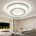 48cm round LED flush‑mount ceiling light moon‑star hollow‑out multi‑layer crystal frame 3‑colour switchable MEGA LIGHTING South Africa