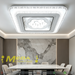 48×48cm artistic flower moon‑star cut‑out flush mount LED ceiling light 3‑colour switchable crystal textured frame MEGA LIGHTING South Africa