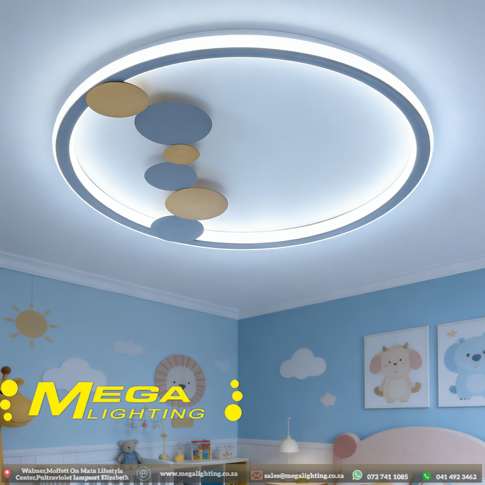 50×50cm 3‑Colour Changing LED Flush Mount Ceiling Light, MEGA LIGHTING South Africa
