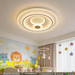 50cm round LED ceiling light with sparkling crystal edge, adjustable 3000K/4000K/6500K light, installed in a modern bedroom.