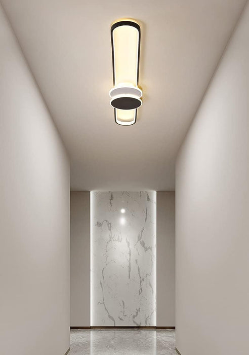 Black panels ceiling light  or wall light three colours changing 60 cm long bar hanging bedroom living room dining room hallway modern fireplace LED white lighting