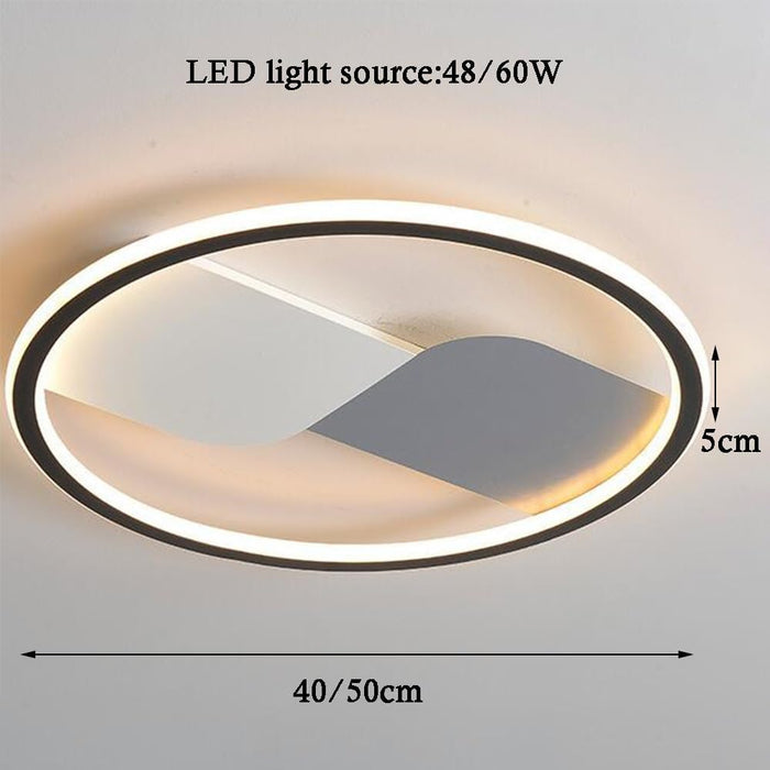 Flush Mount LED Ceiling Lights, Black Round Ultra Thin Ceiling Lamp shallow Mount, Three Color Dimming Flush Mount Ceiling Lighting for Bedroom Dining Living Room Kitchen