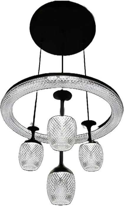 4Lihgt 3 color Living Room Chandelier Four Head Modern Lamp Simple Restaurant Lamp