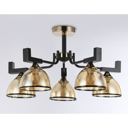 5xE27 Black Gold Metal Chandelier Modern Ceiling Pendant Lamp Home Cafe Lighting South Africa