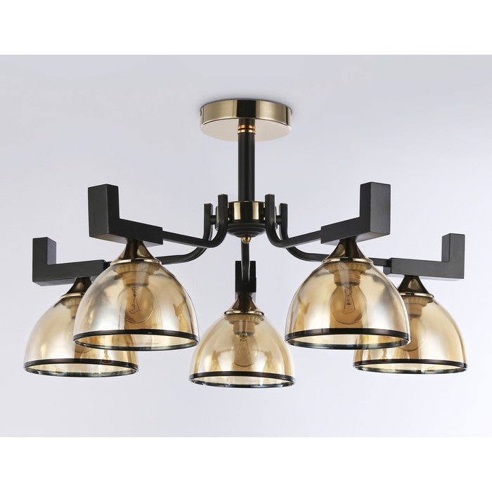 5xE27 Black Gold Metal Chandelier Modern Ceiling Pendant Lamp Home Cafe Lighting South Africa
