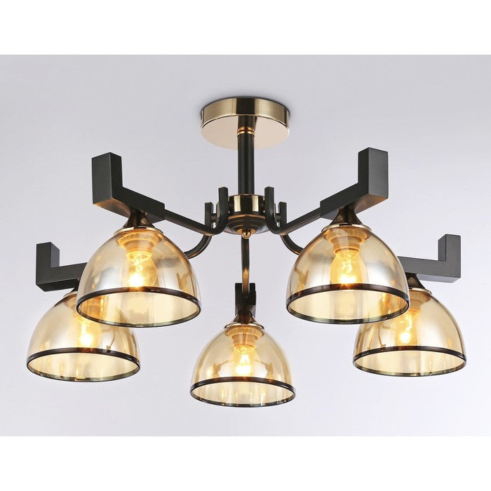 5xE27 Black Gold Metal Chandelier Modern Ceiling Pendant Lamp Home Cafe Lighting South Africa