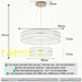 2-tier dual ring crystal LED chandelier with 60cm outer ring and 40cm inner ring, 100cm adjustable height 3-colour dimmable 3000K 4000K 6500K luxury hanging lamp for dining room living room villa lounge, MEGA LIGHTING South Africa