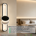 60cm matte black geometric LED wall light dimensions diagram, 60cm height × 16cm width – Mega Lighting