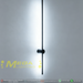 60cm Minimalist Linear LED Wall Light | Slim Profile Matte Black Up/Down Sconce | Mega Lighting