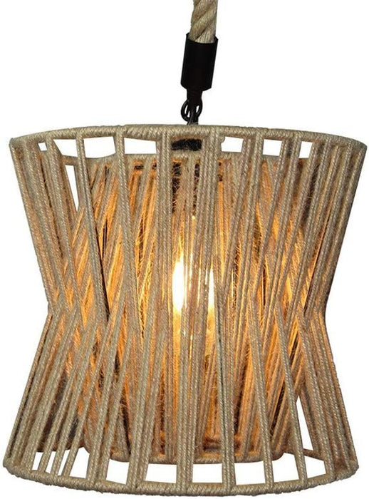 Basket Shape Chandelier Jungle Style Art Pendant Light Shade Anti-Rust Ceiling Lights Bucolic Chandeliers Hanging Light