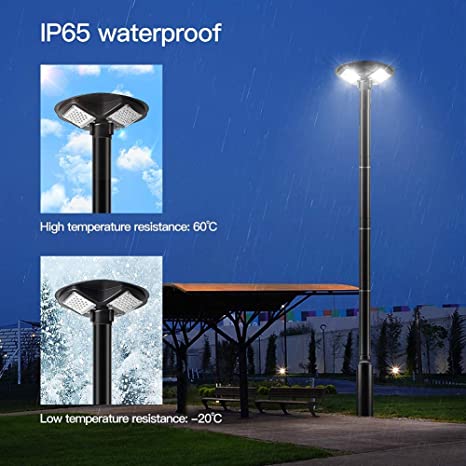 100w 200w 500W High Power Solar Outdoor Waterproof Lighting Led Solar Garden Light with 3m pole