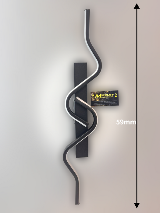 Modern Wall Black LED Wall Lights 18w Indoor Wall Lamp Modern Led Sconces Wall Lighting for Bedroom Living Room Office Dining Room Hallway