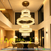 Grand 6‑Tier crystal chandelier 160cm, gold ceiling base adjustable suspension for high ceiling villa stairwell MEGA LIGHTING South Africa