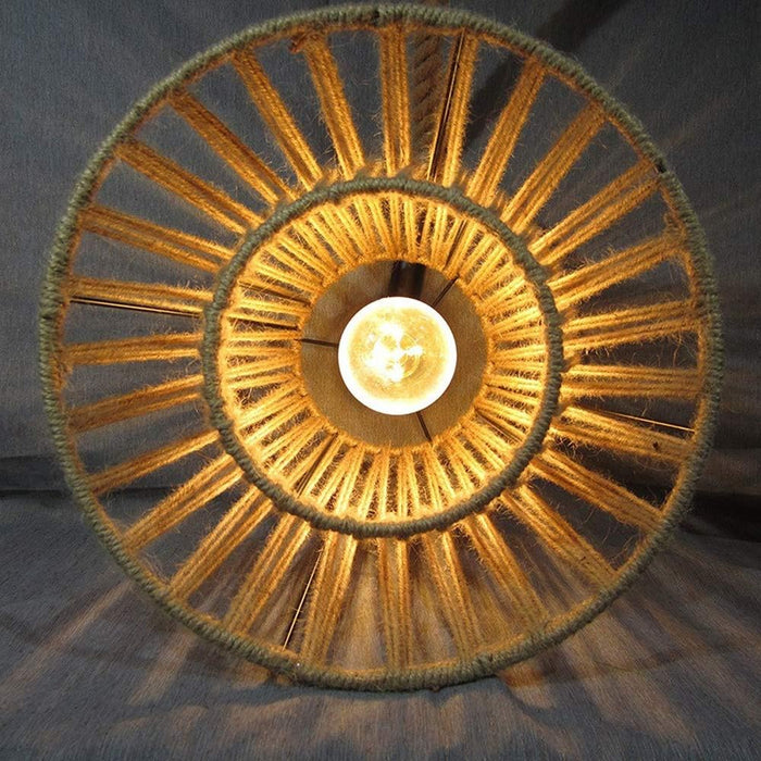 Basket Shape Chandelier Jungle Style Art Pendant Light Shade Anti-Rust Ceiling Lights Bucolic Chandeliers Hanging Light