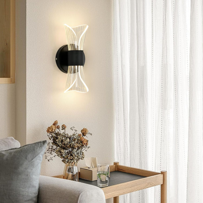 Dimmable LED Wall Lamp Indoor 12W Modern LED Wall Lamp Creative Design Acrylic Wall Lamp for Living Room Corridor Bedroom Stairs