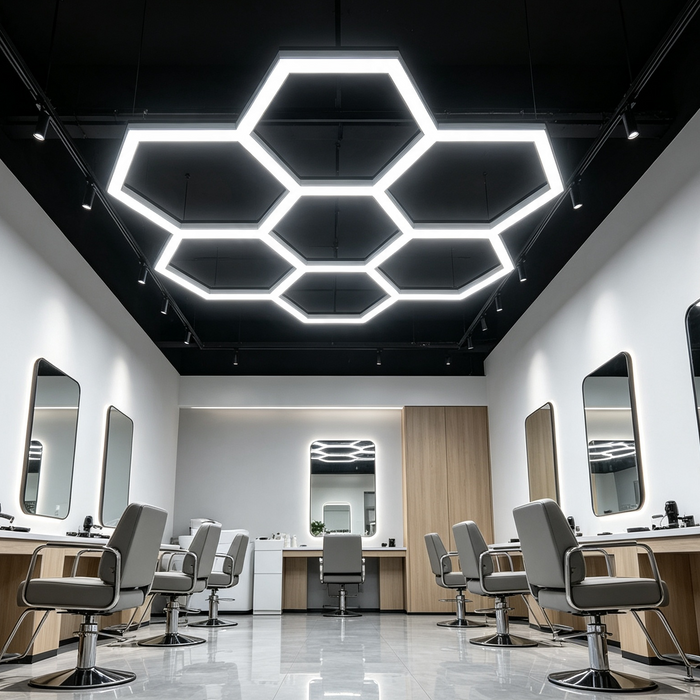7-Cell LED Honeycomb Light 240×230cm 260W 6500K commercial hexagonal ceiling light MEGA LIGHTING South Africa