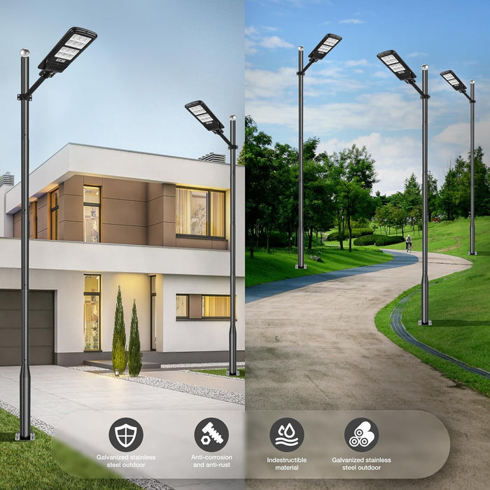 STREET LIGHT POLES 3.5M 4.5M  Metal Street Light Pole for Outdoor Solar Lights