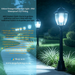 MG‑B022L 100cm vintage garden post‑light IP65‑waterproof classic lantern E27 ground‑mount lamp MEGA LIGHTING South Africa