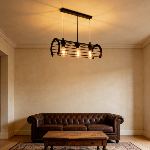 Black 3-Light E27 Pendant Light | Iron Hanging Lamp for Kitchen | South Africa | MEGA LIGHTING