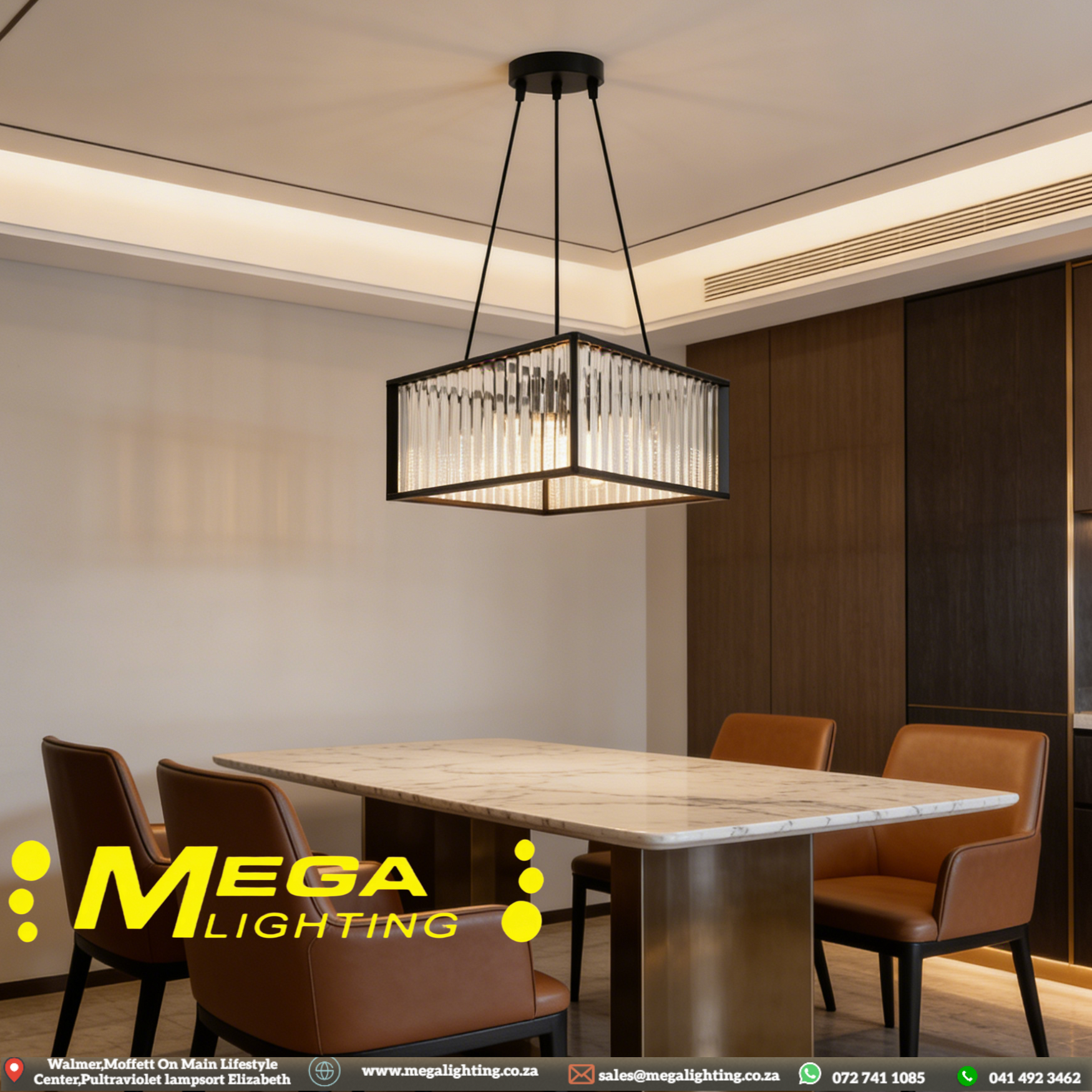 Black Square 4-Light Chandelier Versatile Elegant Ceiling Light For ...