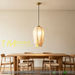 Boho Linen Fabric Pendant Light 4 shapes E27 socket adjustable height natural linen shade dining room cafe kitchen island home bar MEGA LIGHTING South Africa