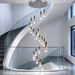Cascading Crystal Chandelier with 24 teardrop pendants, 2.5m adjustable suspension 3‑colour LED high‑ceiling villa staircase light MEGA LIGHTING South Africa
