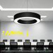 MG‑GH2623 circular hollow ring LED pendant light 60cm matte‑black adjustable 100cm height MEGA LIGHTING South Africa