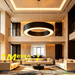 MG‑GH2623 circular hollow ring LED pendant light 60cm matte‑black adjustable 100cm height MEGA LIGHTING South Africa