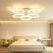 688mm modern 5-petal crystal LED flush ceiling light, 3-colour dimmable 3000K 4000K 6500K crushed crystal acrylic low profile ceiling lamp for living room dining room bedroom kitchen, MEGA LIGHTING South Africa