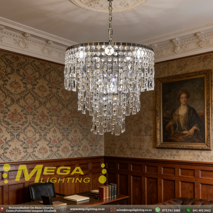 Crystal Pendant Light LED CHANDELIER Modern Crystal -Mega Lighting