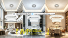 MG‑2628‑4.8 double‑ring crystal chandelier polished gold‑frame 57+37cm 3‑colour switchable adjustable‑110cm MEGA LIGHTING South Africa