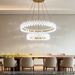 MG‑2628‑4.8 double‑tier gold crystal chandelier 57cm+37cm rings adjustable height MEGA LIGHTING South Africa