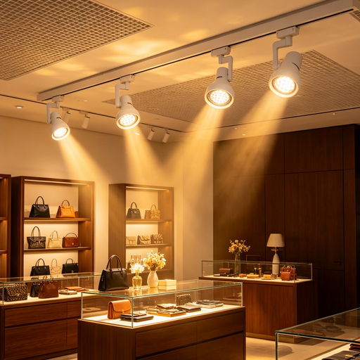40W LED track light white 3000K and black 6500K adjustable retail spotlight for shop display, MEGA LIGHTING South Africa