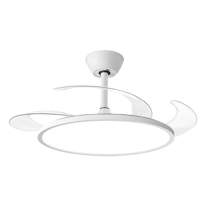 Invisible Ultra-Thin Smart Ceiling Fan with Retractable Blades