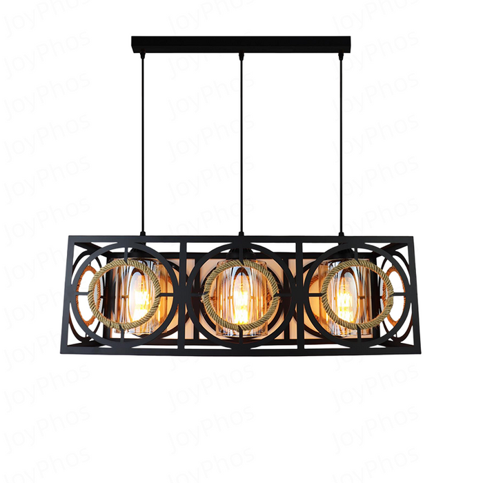 black Iron Material Pendant Lamp Warm White Chandelier Industrial Rustic Modern for Home Decor Restaurant Ceiling No reviews yet