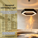 MG‑GH2621 hexagonal LED pendant light 60×52cm matte‑black adjustable 100cm height MEGA LIGHTING South Africa