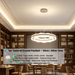 50cm dual-ring ice textured crystal pendant light, 3-color temperature dimmable luxury LED hanging lamp, silver-grey modern ceiling light for living room dining room bedroom, MEGA LIGHTING South Africa