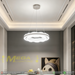 50cm dual-ring ice textured crystal pendant light, 3-color temperature dimmable luxury LED hanging lamp, silver-grey modern ceiling light for living room dining room bedroom, MEGA LIGHTING South Africa