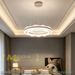 50cm dual-ring ice textured crystal pendant light, 3-color temperature dimmable luxury LED hanging lamp, silver-grey modern ceiling light for living room dining room bedroom, MEGA LIGHTING South Africa
