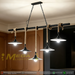 Rustic Industrial Barn-Style 5-Light Linear Pendant Light, 150cm metal bar equipped with black barn shades & natural hemp rope, 80–150cm adjustable height 5×E27 hanging lamp for dining room kitchen island bar cafe, MEGA LIGHTING South Africa