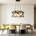 MG‑M256/3 Industrial Geometric Pendant Light, 43cm with 3 Amber Cylinder Glass Shades, Adjustable 100cm Cord | MEGA LIGHTING South Africa