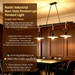 Rustic Industrial Barn-Style 3-Light Linear Pendant Light, 90cm metal bar with black barn shades & natural hemp rope, 80–150cm adjustable height 3×E27 hanging lamp for dining room kitchen island bar cafe, MEGA LIGHTING South Africa