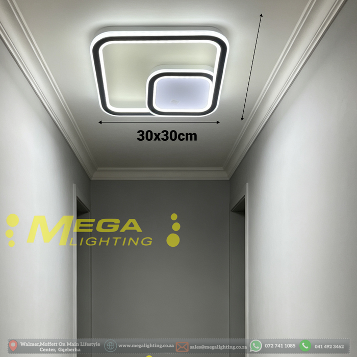 4‑Ring LED Ceiling Light 50×60cm 3‑color switchable modern flush mount ceiling lamp MEGA LIGHTING South Africa
