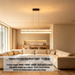 Modern linear crystal pendant light L120cm, unique wavy crystal texture, 3-colour switchable 3000K 4000K 6500K, 100cm adjustable hanging height luxury LED lamp for dining table open-plan living kitchen island, MEGA LIGHTING South Africa