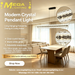 Modern linear crystal pendant light L120cm, unique wavy crystal texture, 3-colour switchable 3000K 4000K 6500K, 100cm adjustable hanging height luxury LED lamp for dining table open-plan living kitchen island, MEGA LIGHTING South Africa